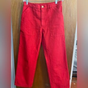 Big Bud Press Work Pants in Red